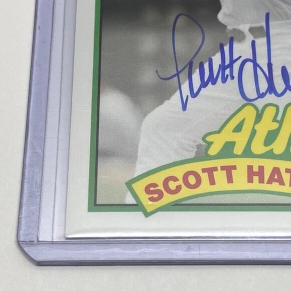 2015 Topps Archives Scott Hatterberg Fan Favorites Oakland Athletics Auto Mint - Picture 4 of 13